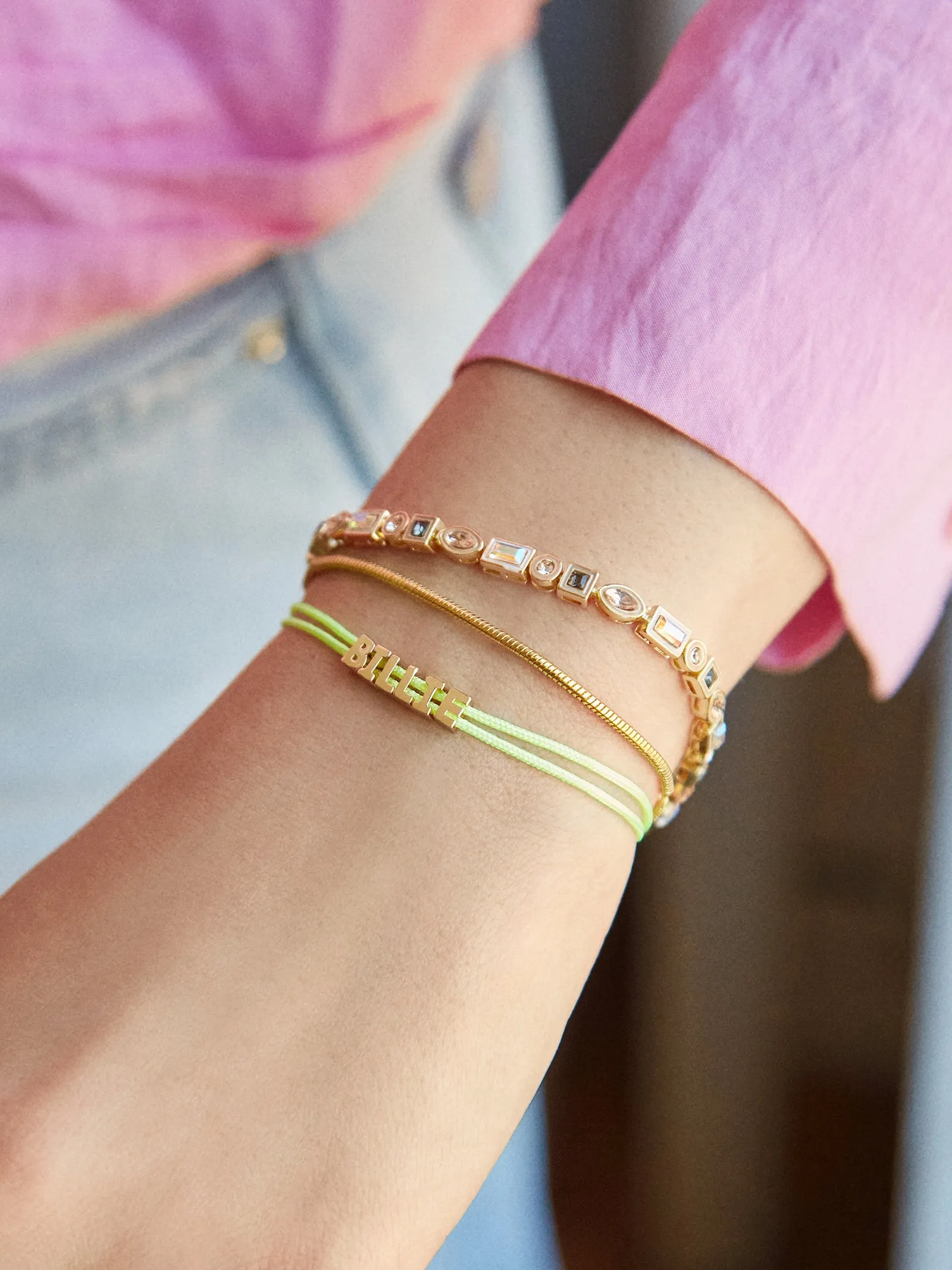 Custom Cord Bracelet - Lime sold by BaubleBar product image thumbnail 2