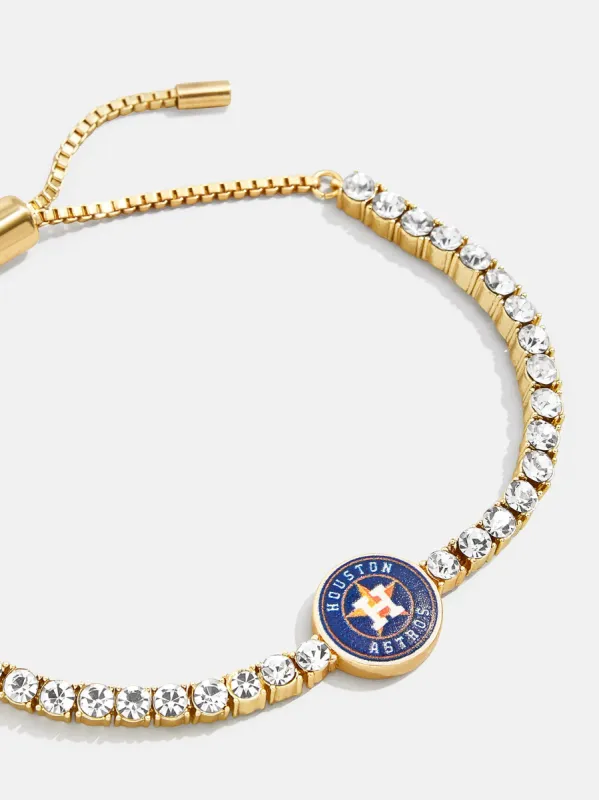 MLB Gold Tennis Bracelet - Houston Astros sold by BaubleBar