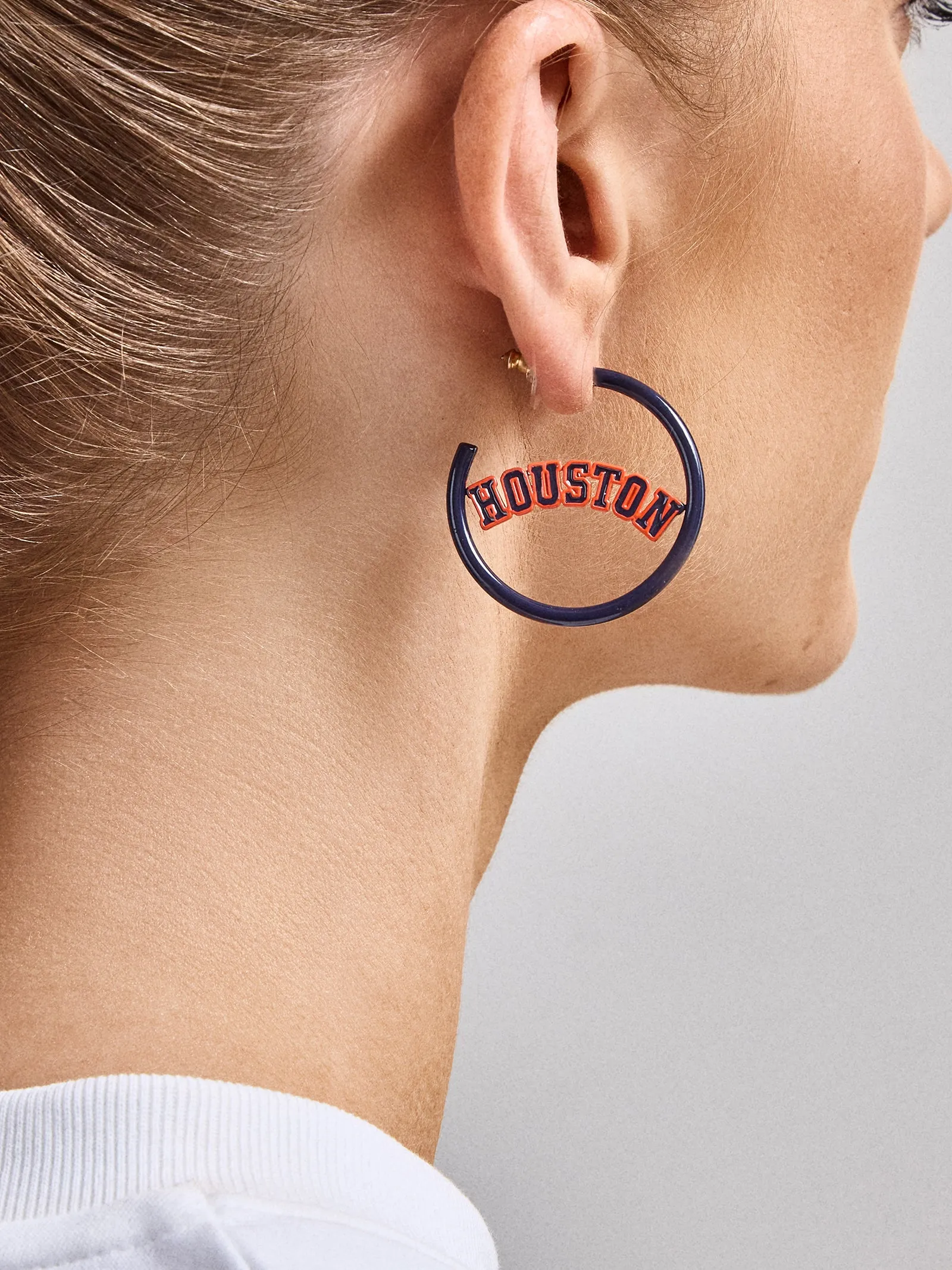 MLB Enamel Hoops - Houston Astros sold by BaubleBar product image thumbnail 2