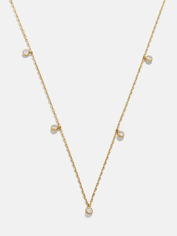 Clio 18K Gold Necklace - Gold/Pavé sold by BaubleBar