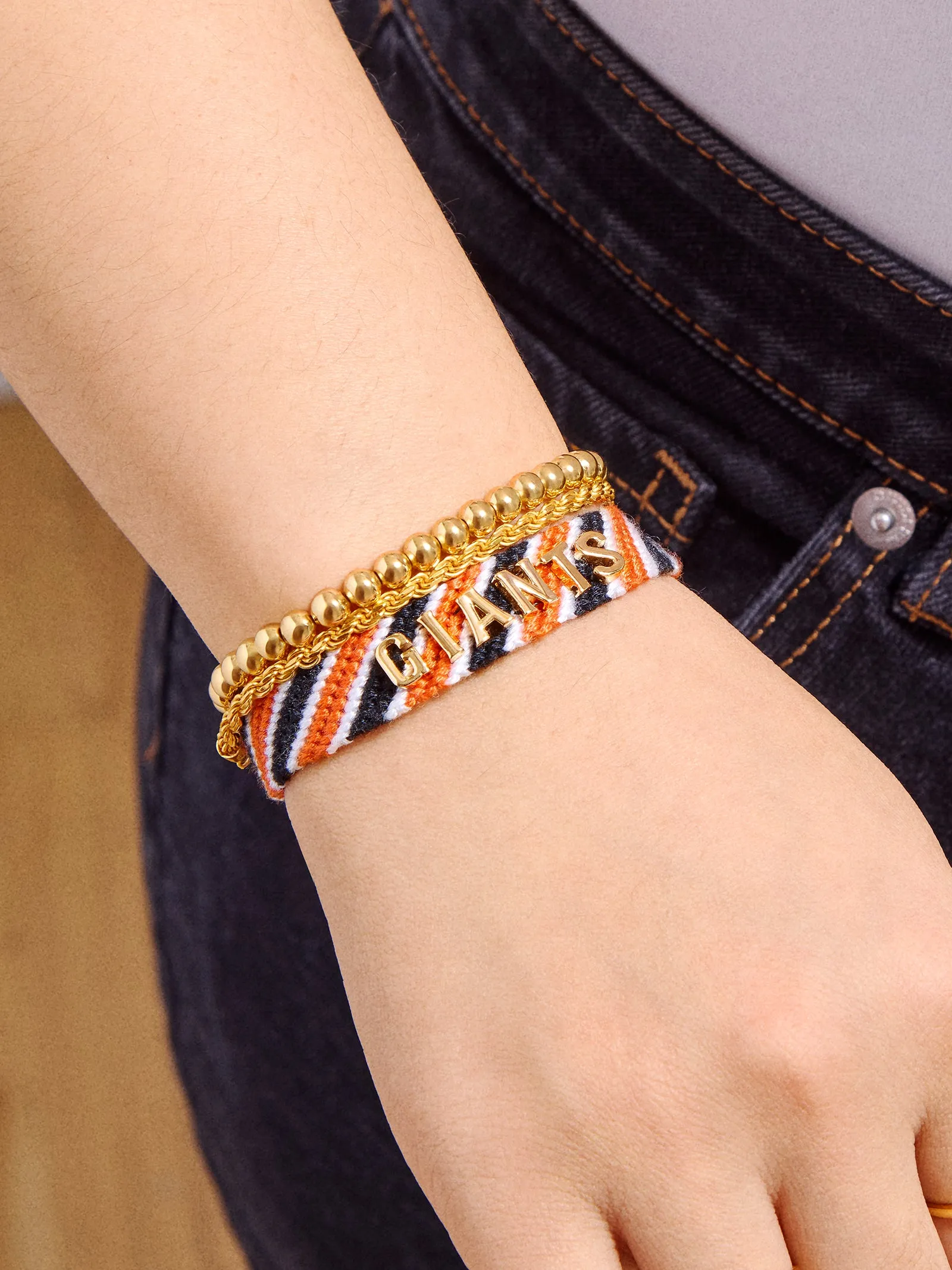 MLB Woven Friendship Bracelet - San Francisco Giants sold by BaubleBar product image thumbnail 2