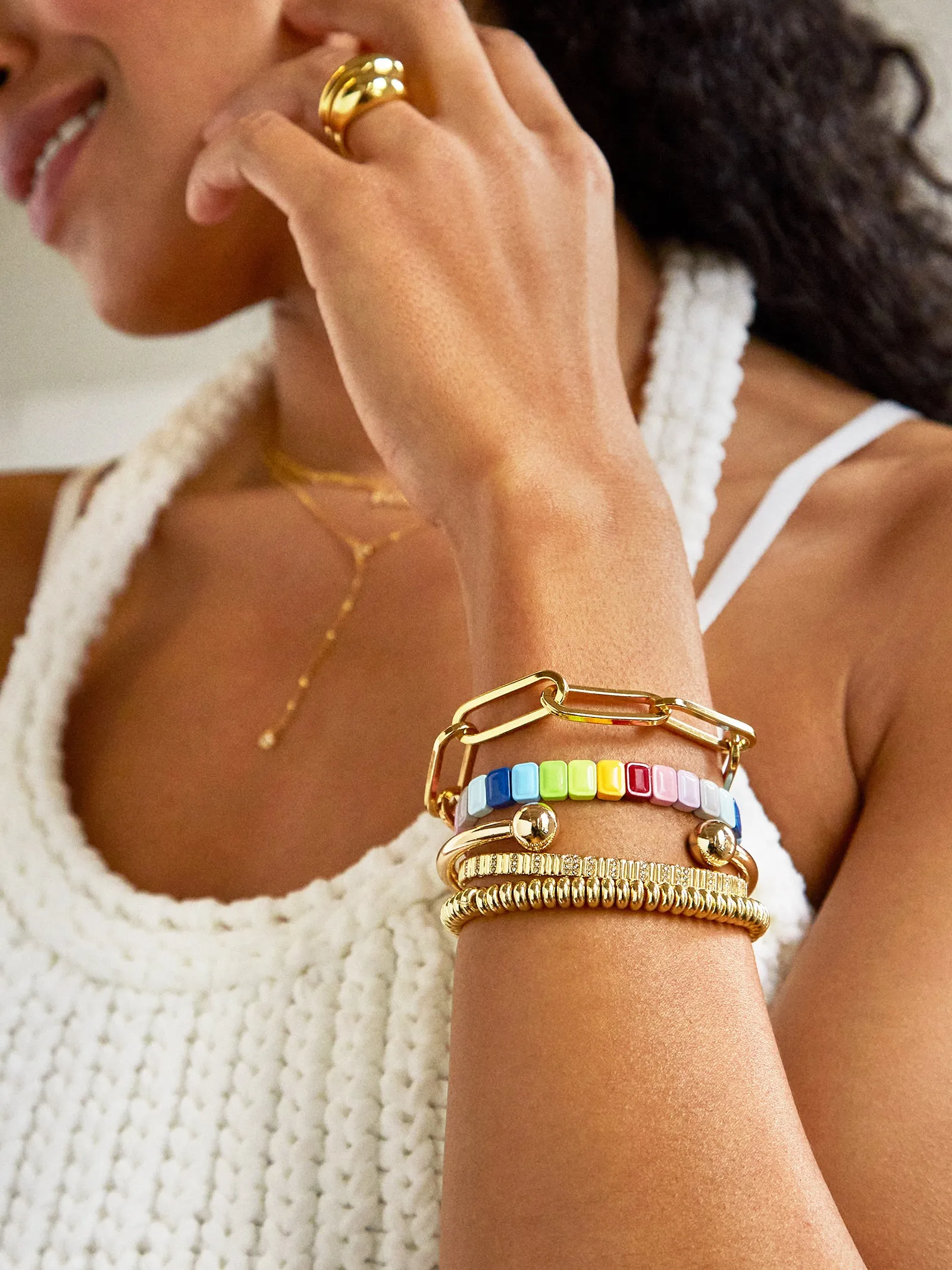 Gabrielle Bracelet - Rainbow sold by BaubleBar product image thumbnail 2