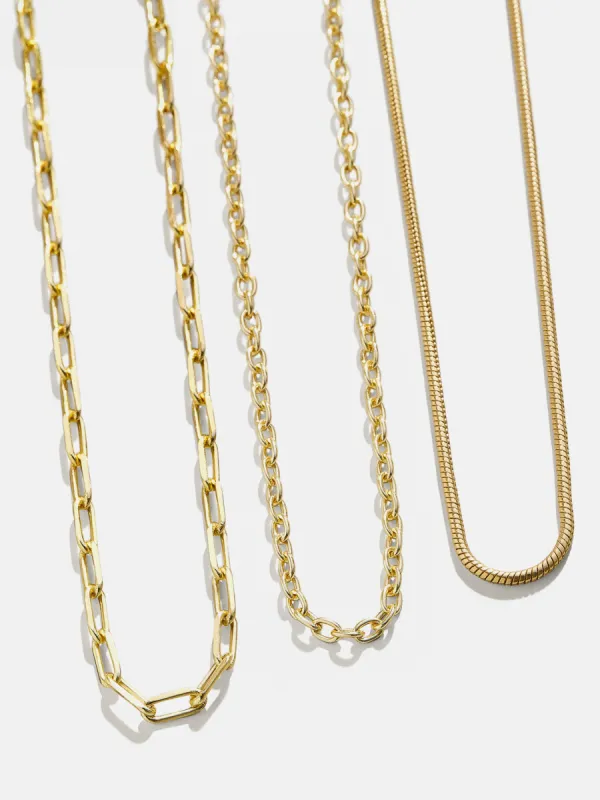 Cluster Charm Necklace Chain - Gold sold by BaubleBar