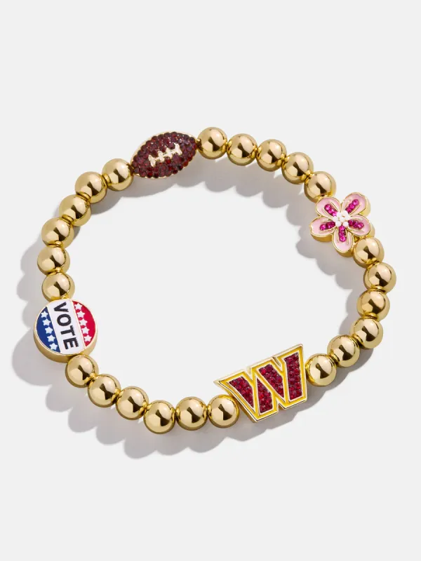 NFL Pisa Charm Bracelet - Washington Commanders made by BaubleBar