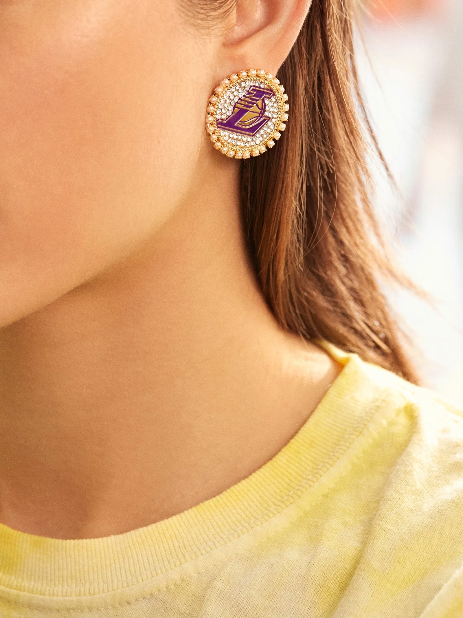 La Lakers Studs - La Lakers sold by BaubleBar product image thumbnail 2