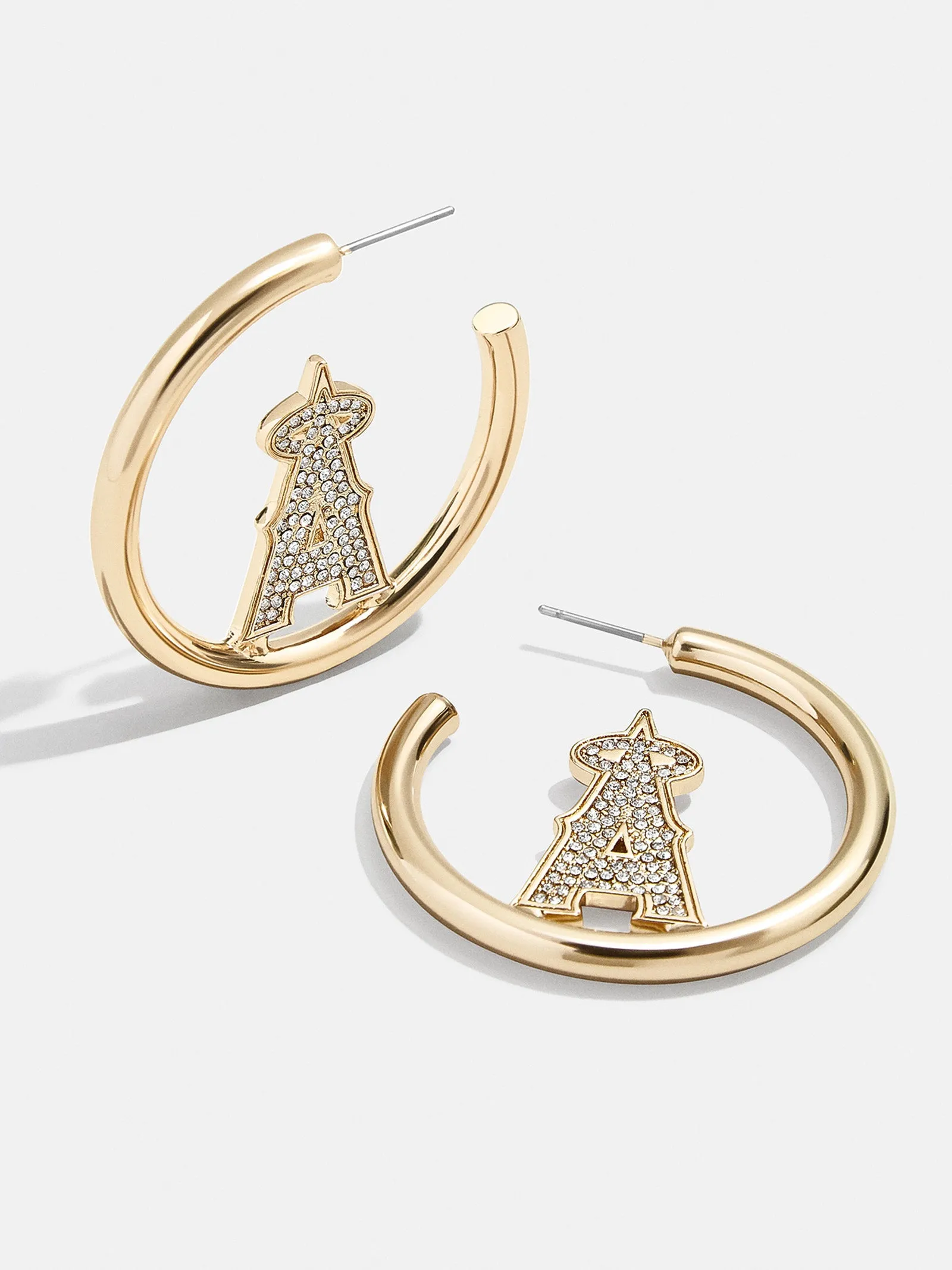 MLB Gold Logo Hoops - Los Angeles Angels sold by BaubleBar