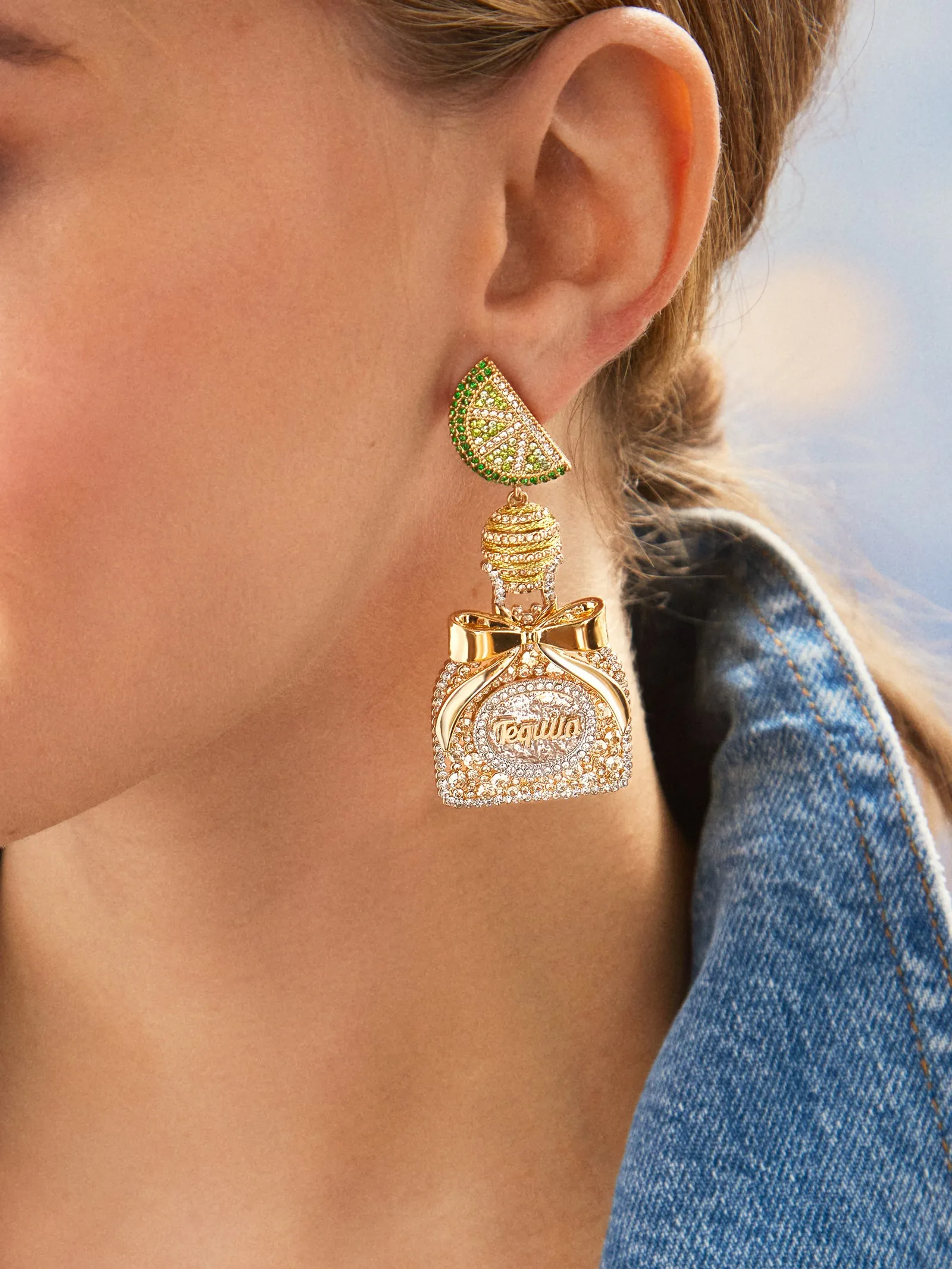 Hot Shot Earrings - Tequila Bottle sold by BaubleBar product image thumbnail 2