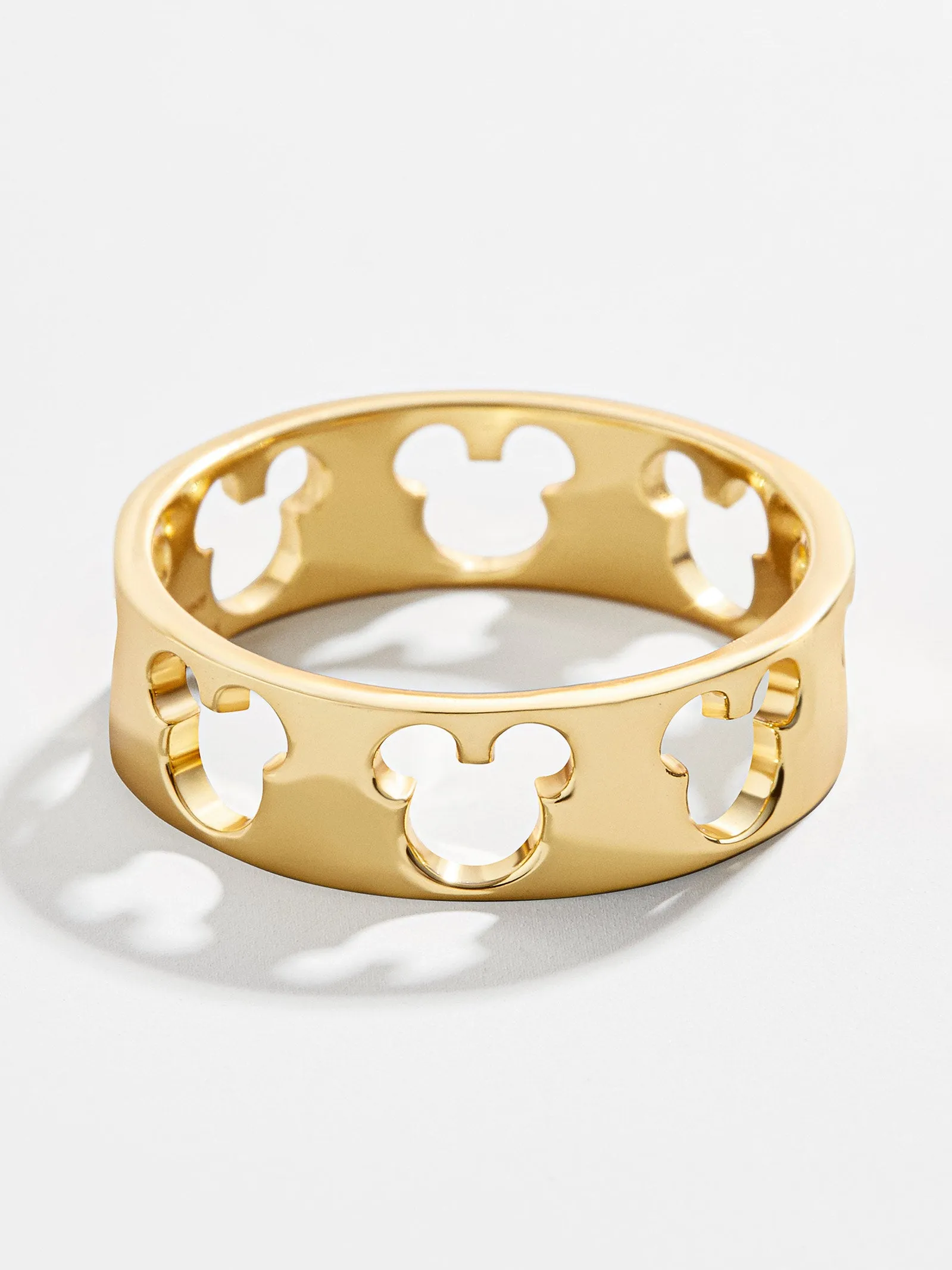 Mickey Mouse Outline 18K Gold Ring - Gold sold by BaubleBar