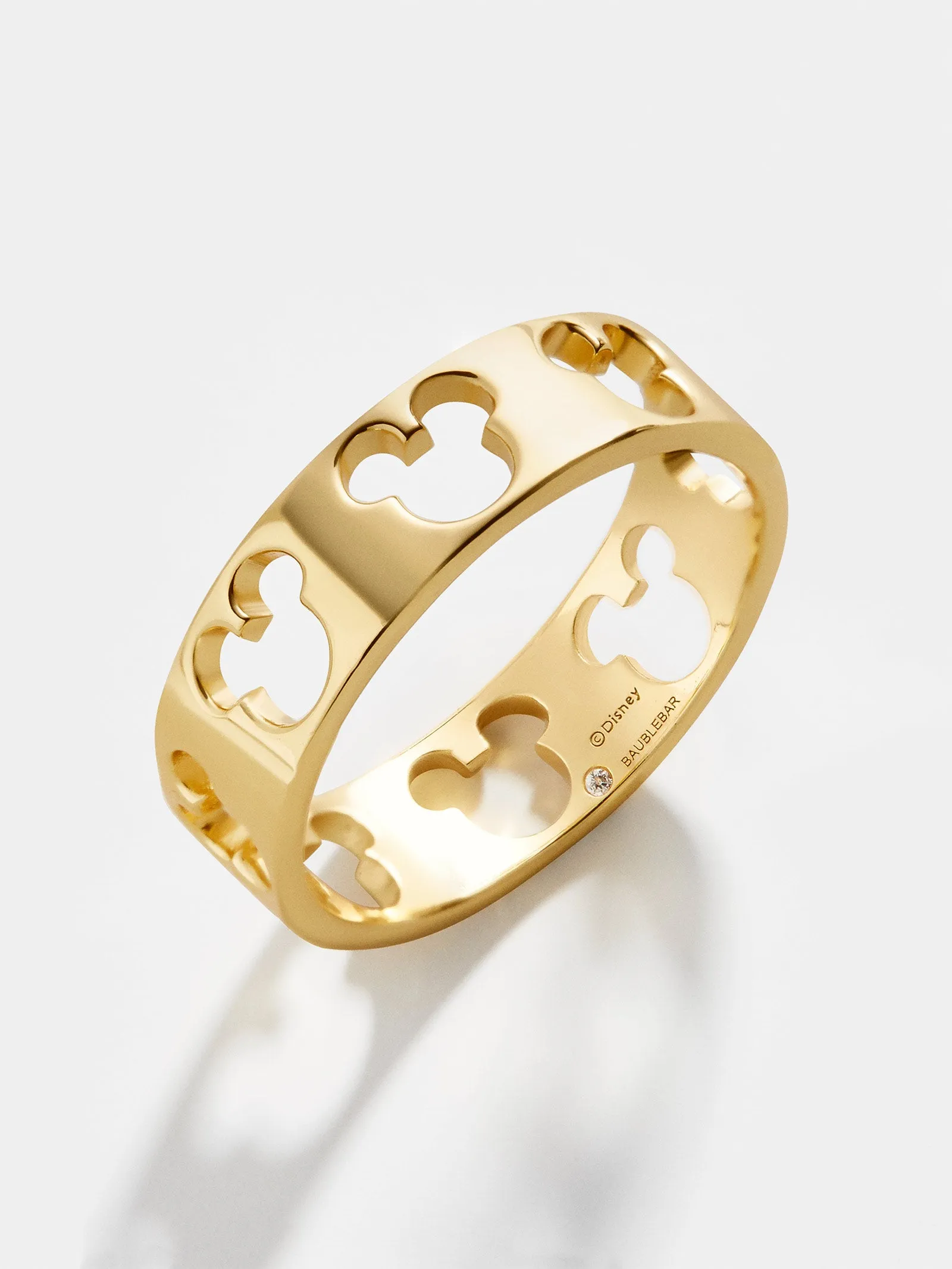 Mickey Mouse Outline 18K Gold Ring - Gold sold by BaubleBar product image thumbnail 3