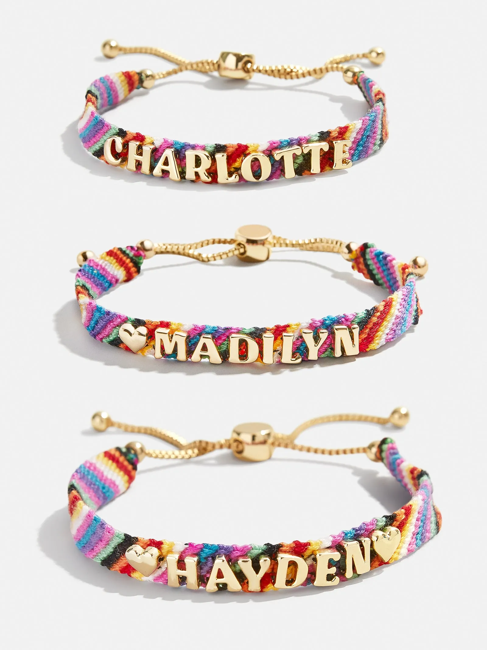 Woven Custom Friendship Bracelet - Multi Stripe sold by BaubleBar product image thumbnail 4