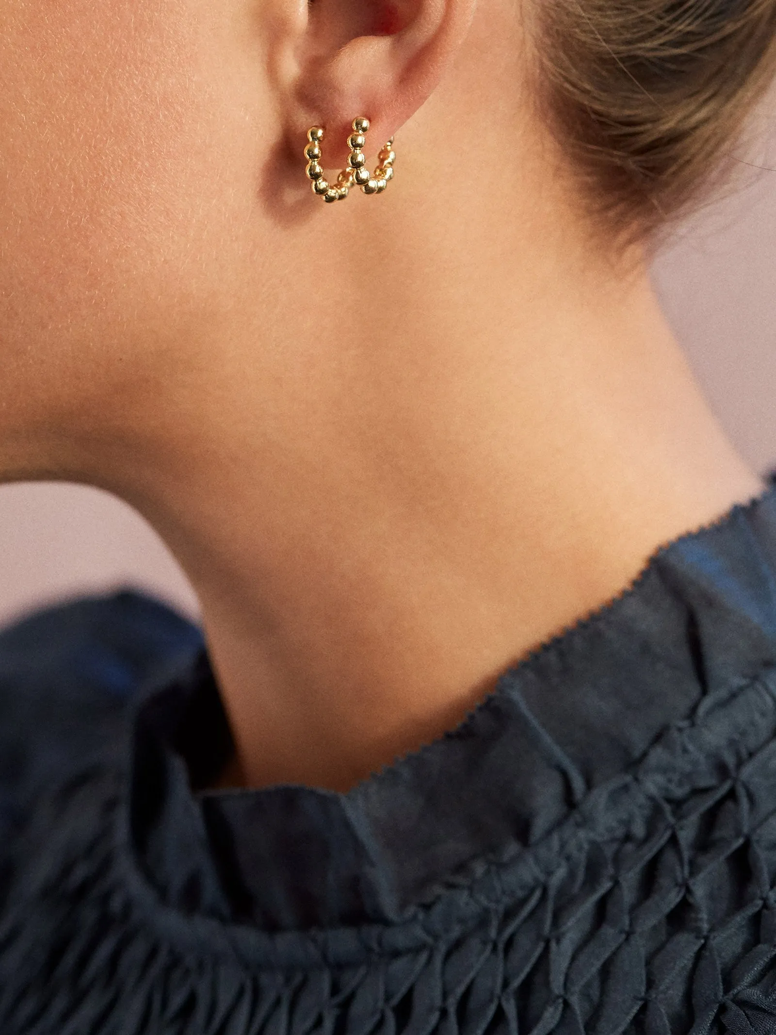 On A Swivel Earring Set - Gold sold by BaubleBar product image thumbnail 2