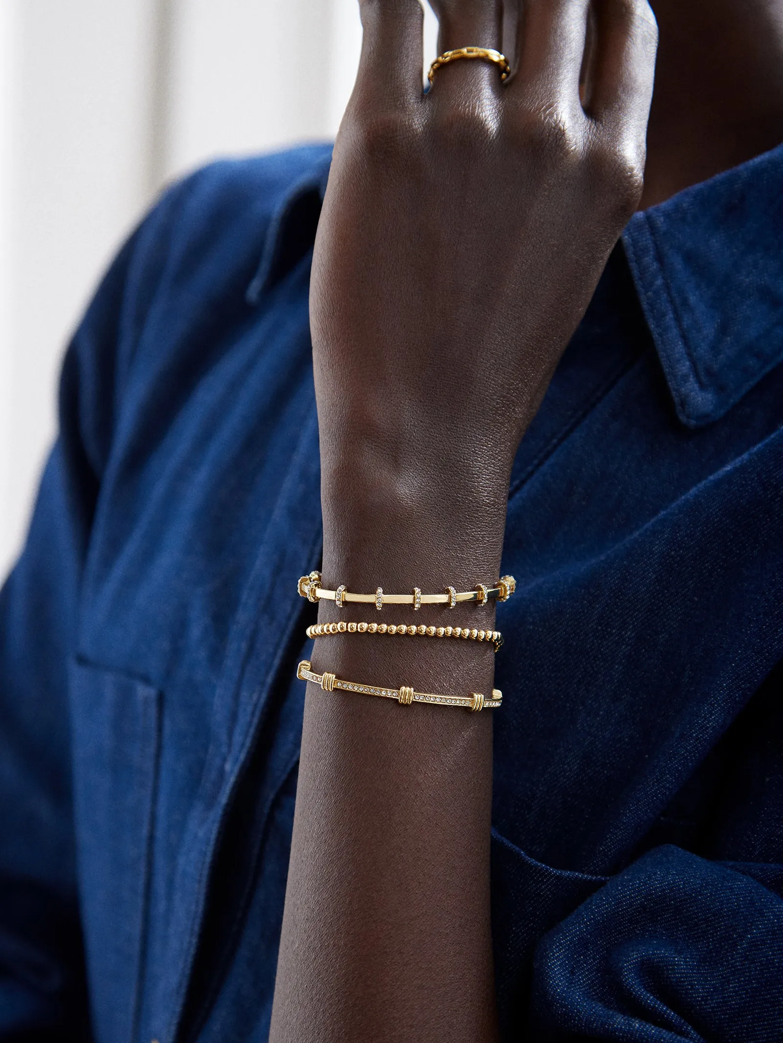 Sabrina Bracelet Set - Gold/Pavé sold by BaubleBar product image thumbnail 2