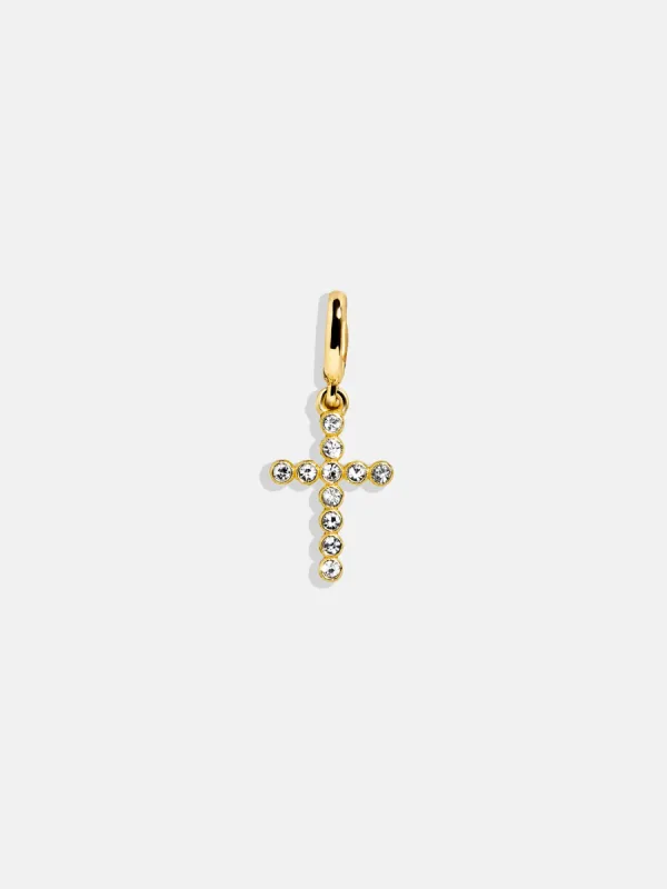 Faith Cluster Charm - Bezel Cross sold by BaubleBar