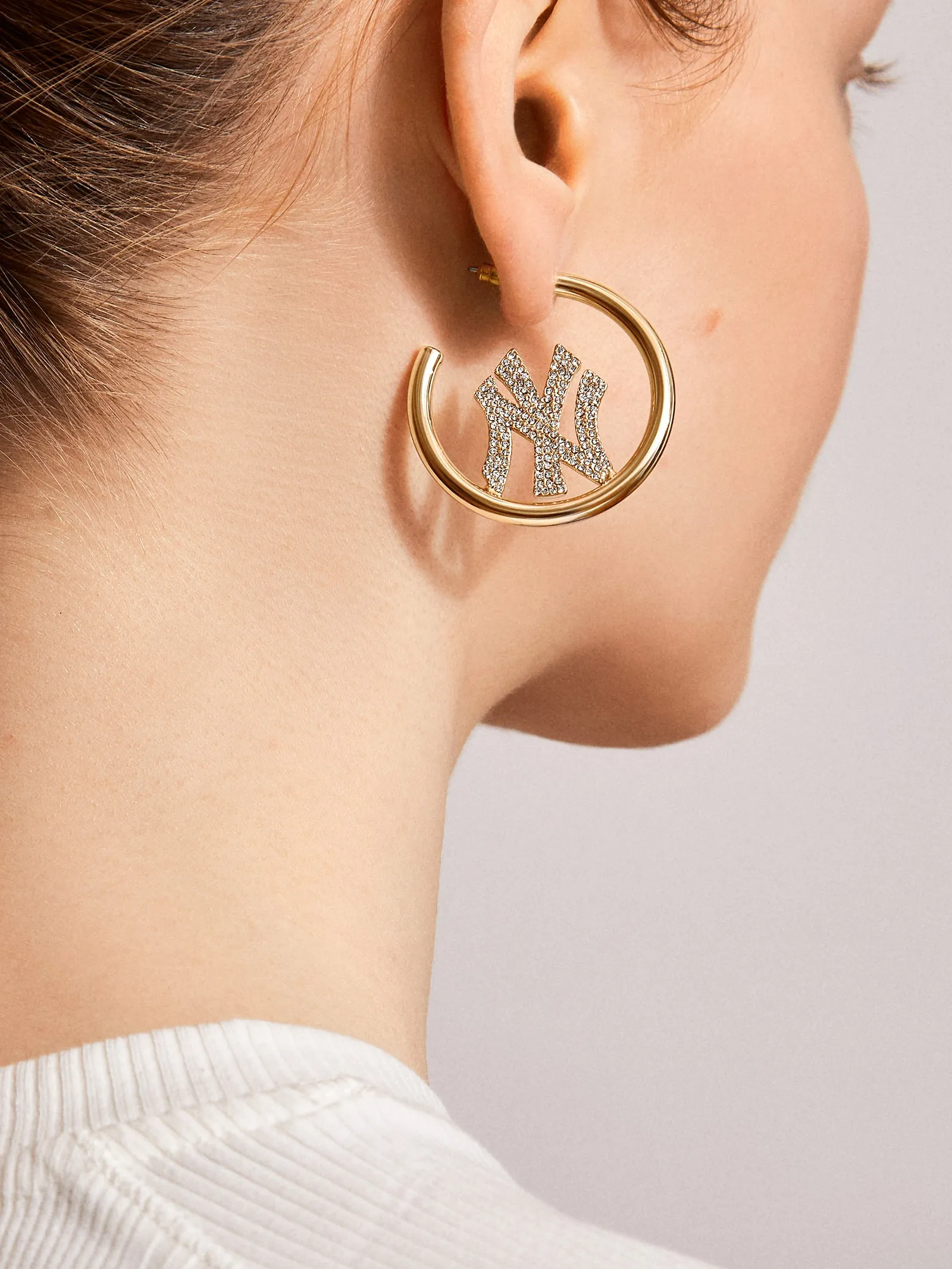 MLB Gold Logo Hoops - New York Yankees sold by BaubleBar product image thumbnail 2