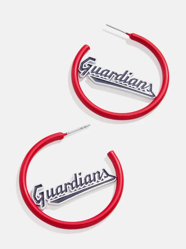 MLB Enamel Hoops - Cleveland Guardians sold by BaubleBar