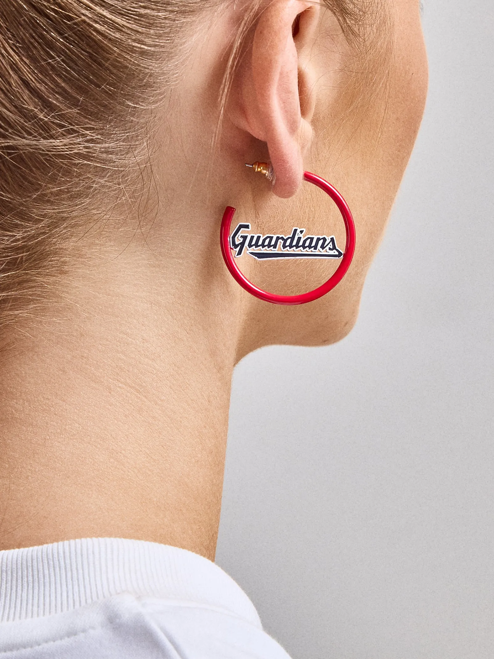 MLB Enamel Hoops - Cleveland Guardians sold by BaubleBar product image thumbnail 2