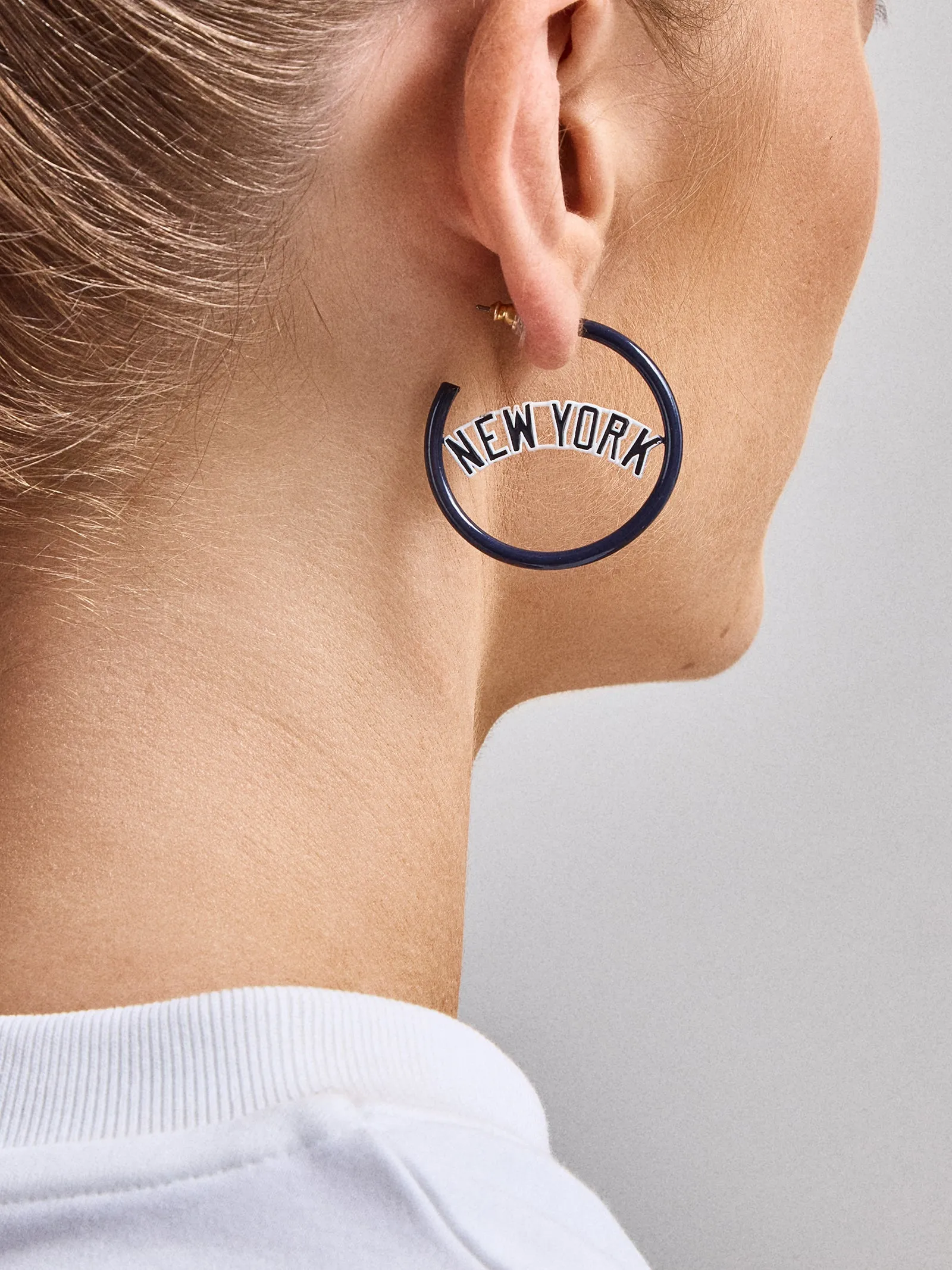 MLB Enamel Hoops - New York Yankees sold by BaubleBar product image thumbnail 2