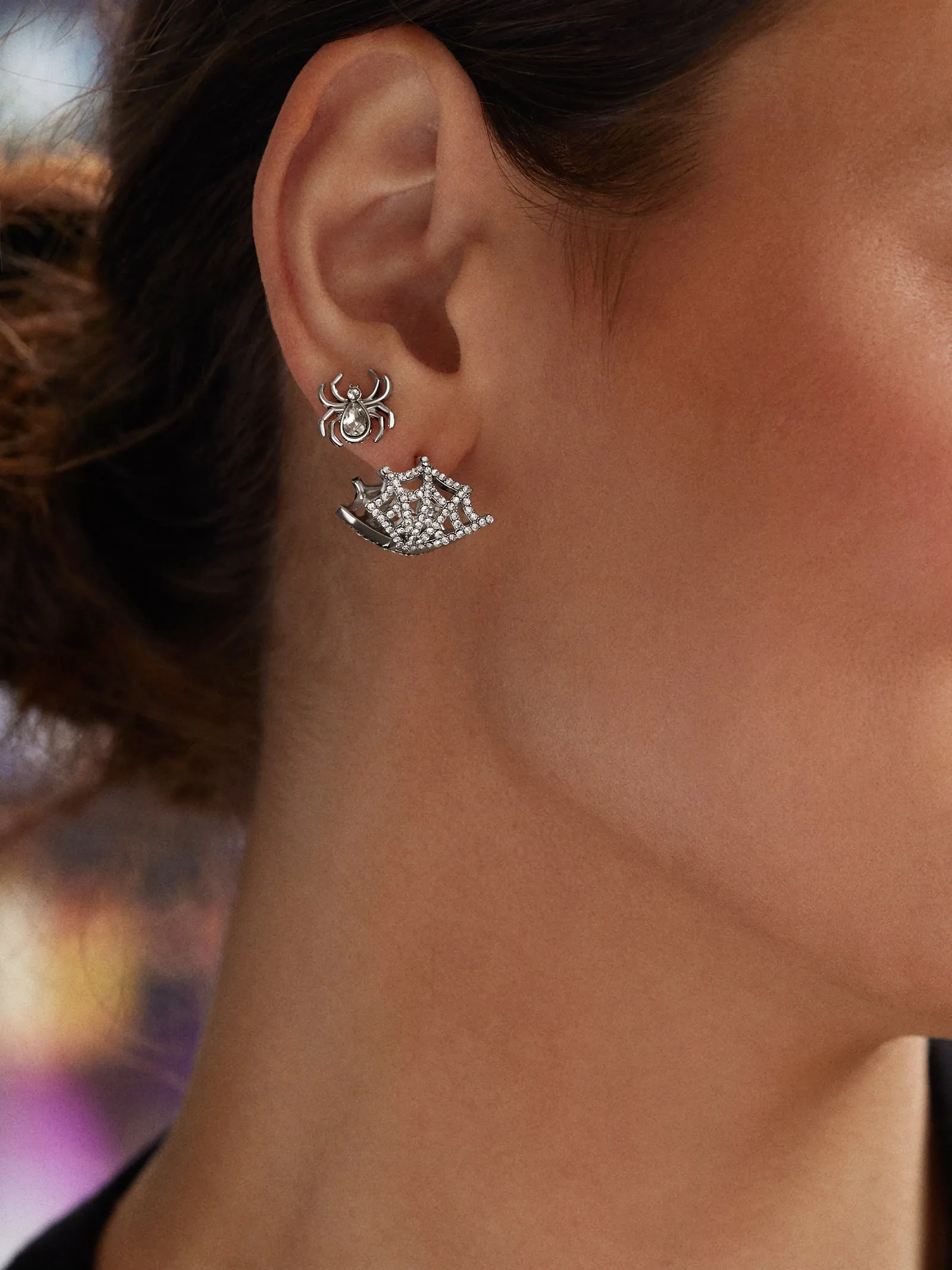 Model Crawlers Earring Set - Silver sold by BaubleBar product image thumbnail 2