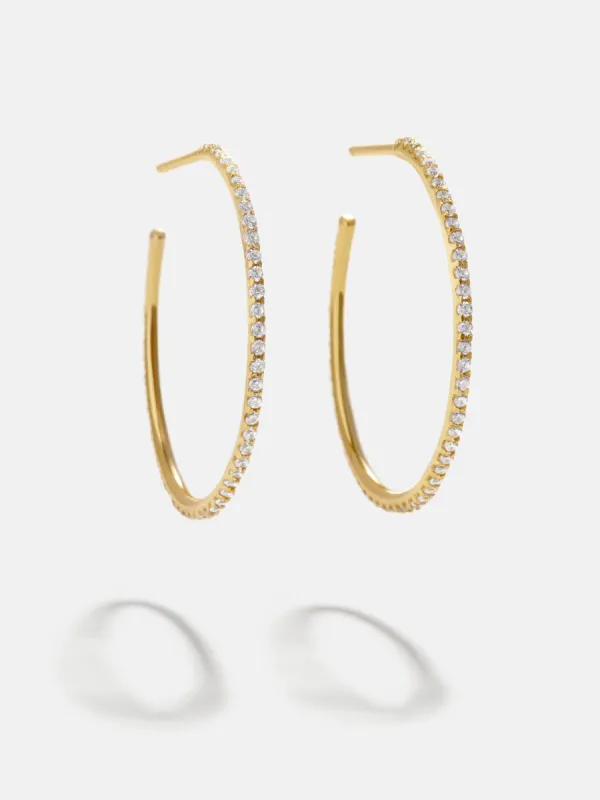Niata 18K Gold Earrings - 24MM sold by BaubleBar