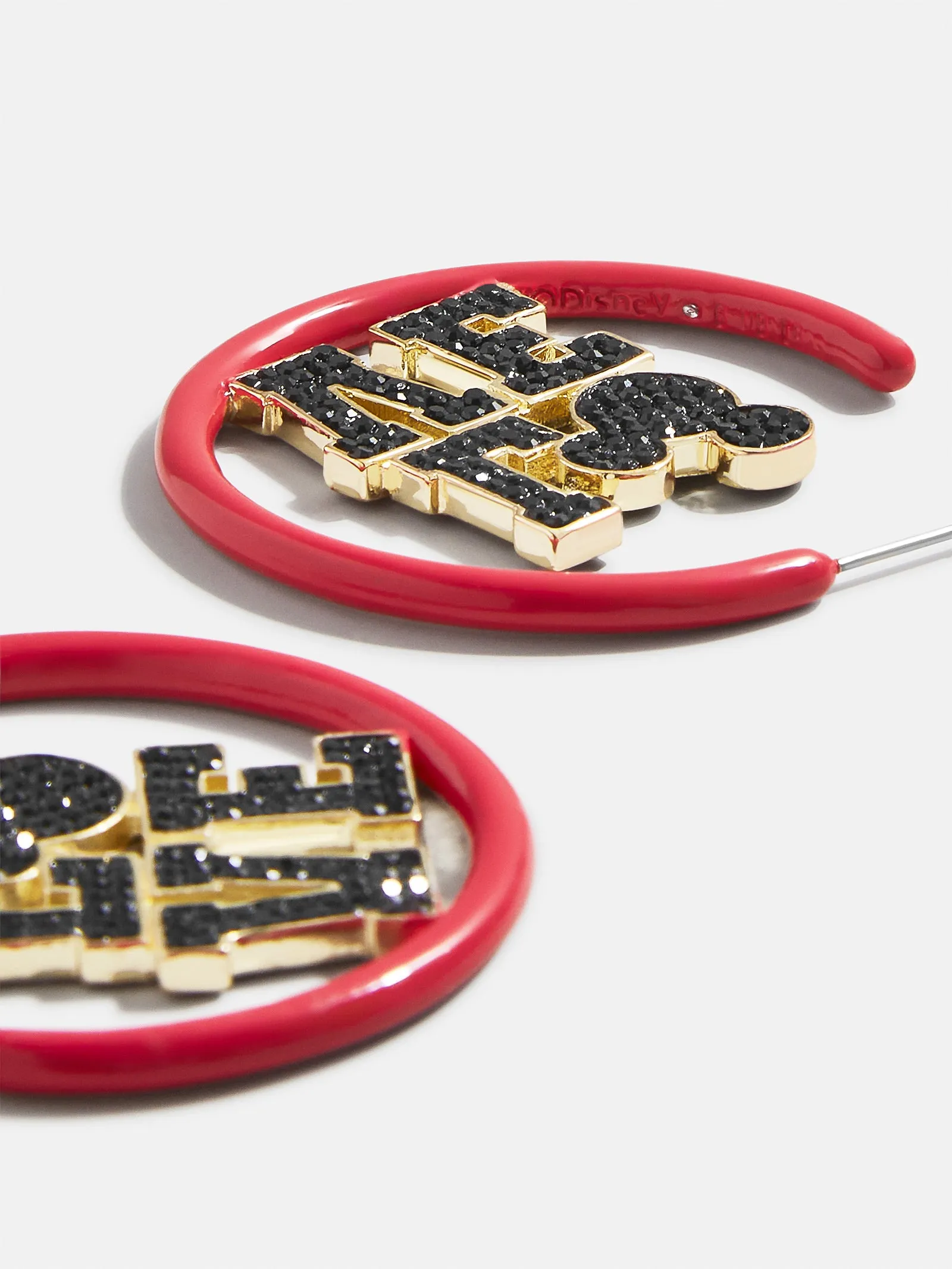 Mickey Mouse disney Love Earring Hoops - Red sold by BaubleBar product image thumbnail 3