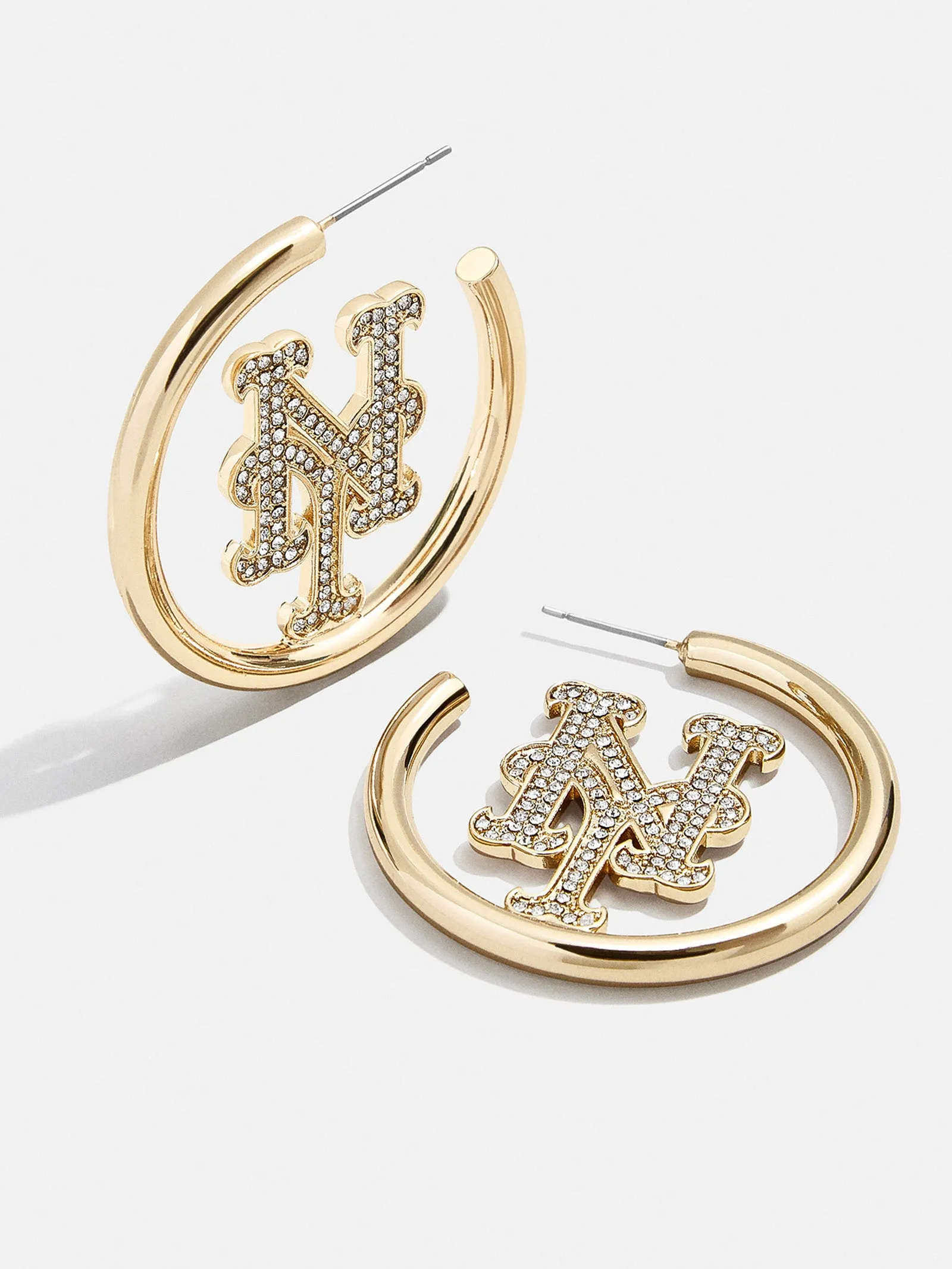 MLB Gold Logo Hoops - New York Mets sold by BaubleBar