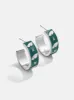 WEAR By Erin Andrews x BaubleBar Enamel Hoop Earrings - Philadelphia Eagles sold by BaubleBar