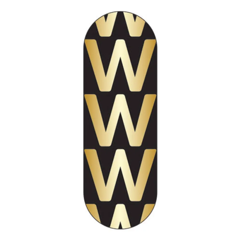 Black Initial Bead Charm - W sold by BaubleBar