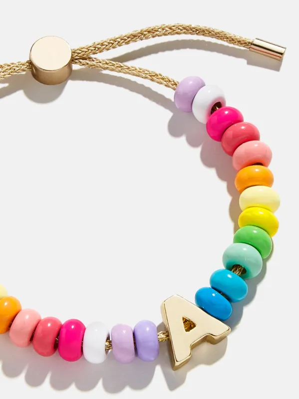 Initial Beaded Slider Bracelet - Multi sold by BaubleBar