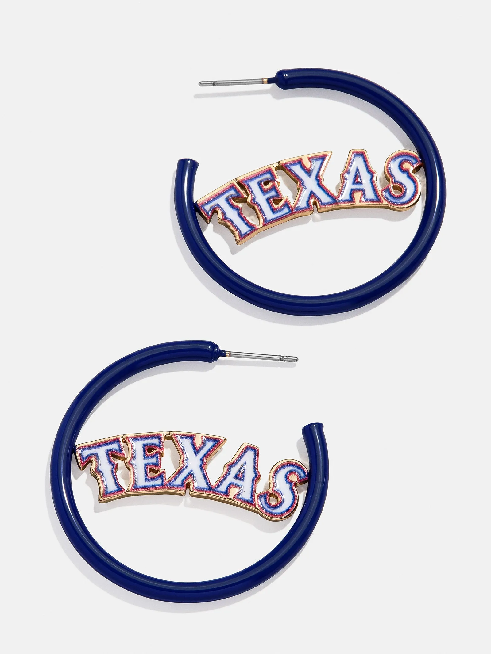 MLB Enamel Hoops - Texas Rangers sold by BaubleBar