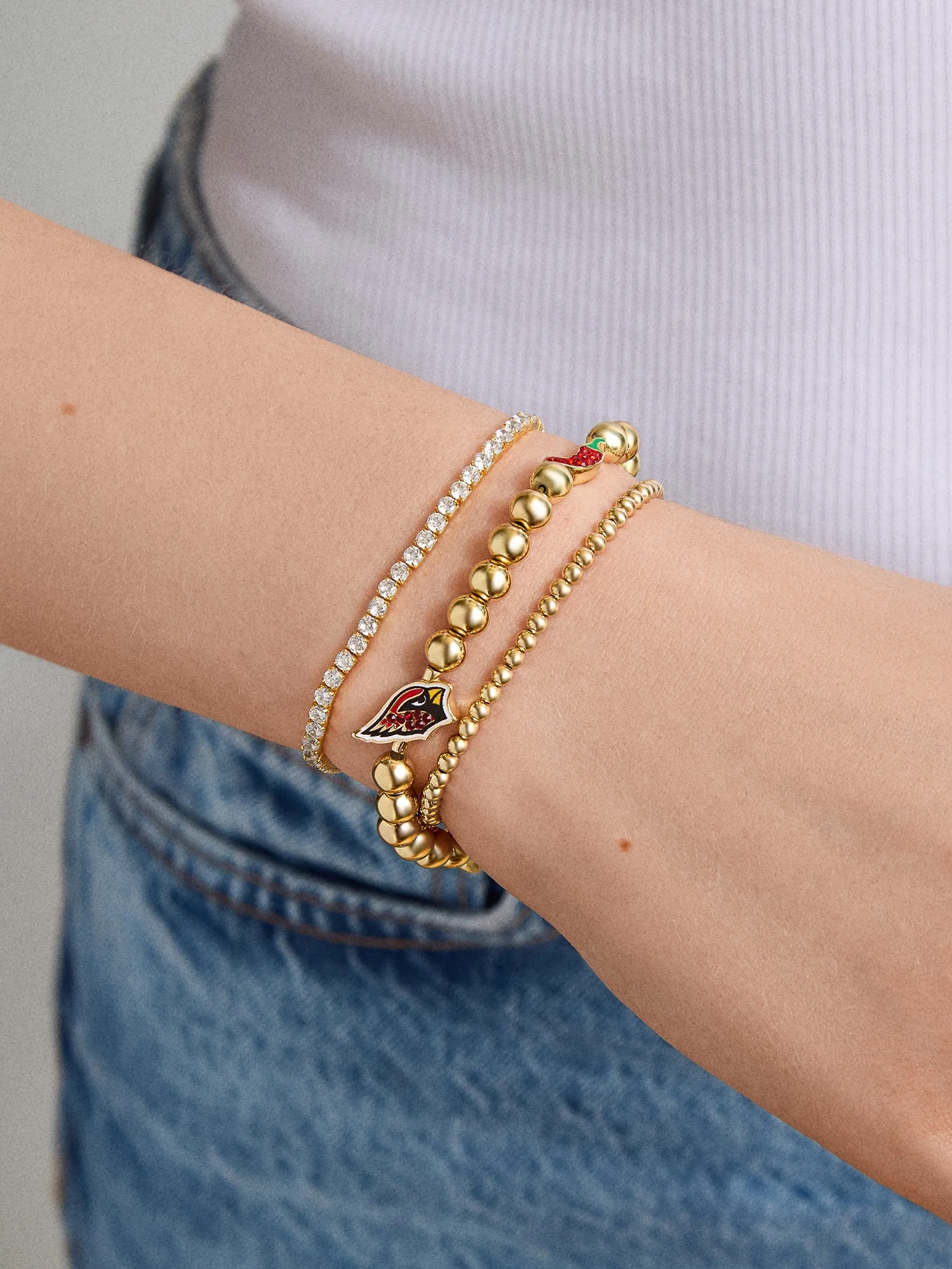 NFL Pisa Charm Bracelet - Arizona Cardinals sold by BaubleBar product image thumbnail 2