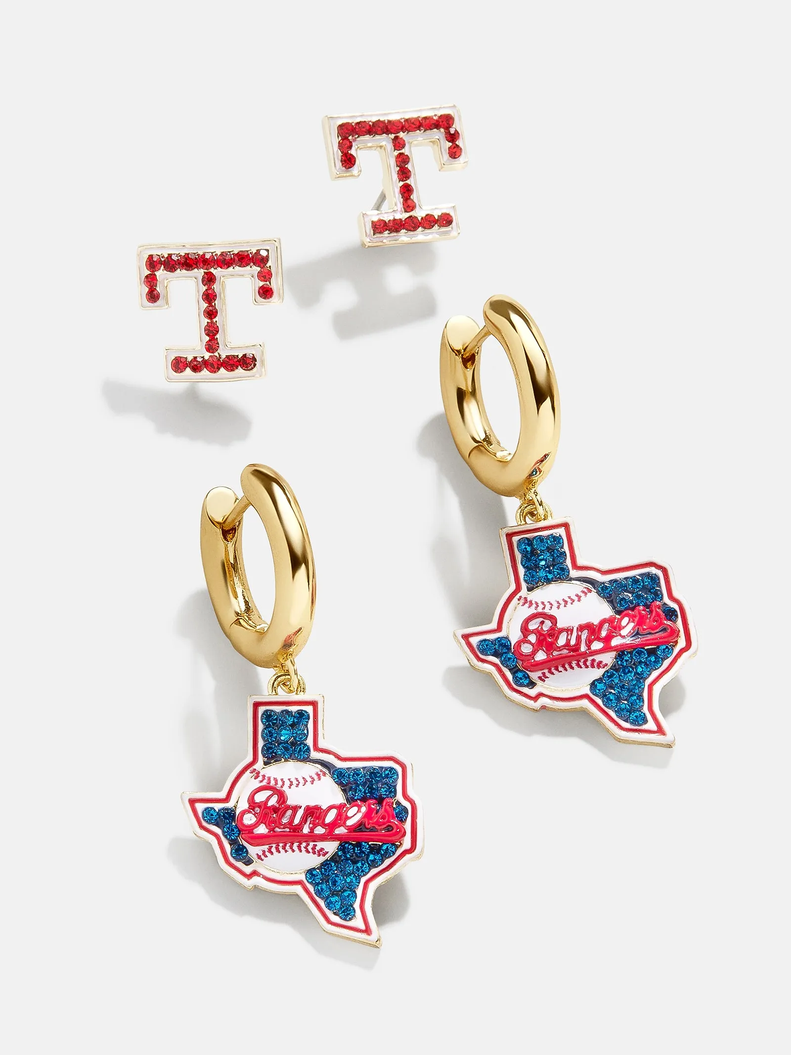 MLB Earring Set - Texas Rangers sold by BaubleBar