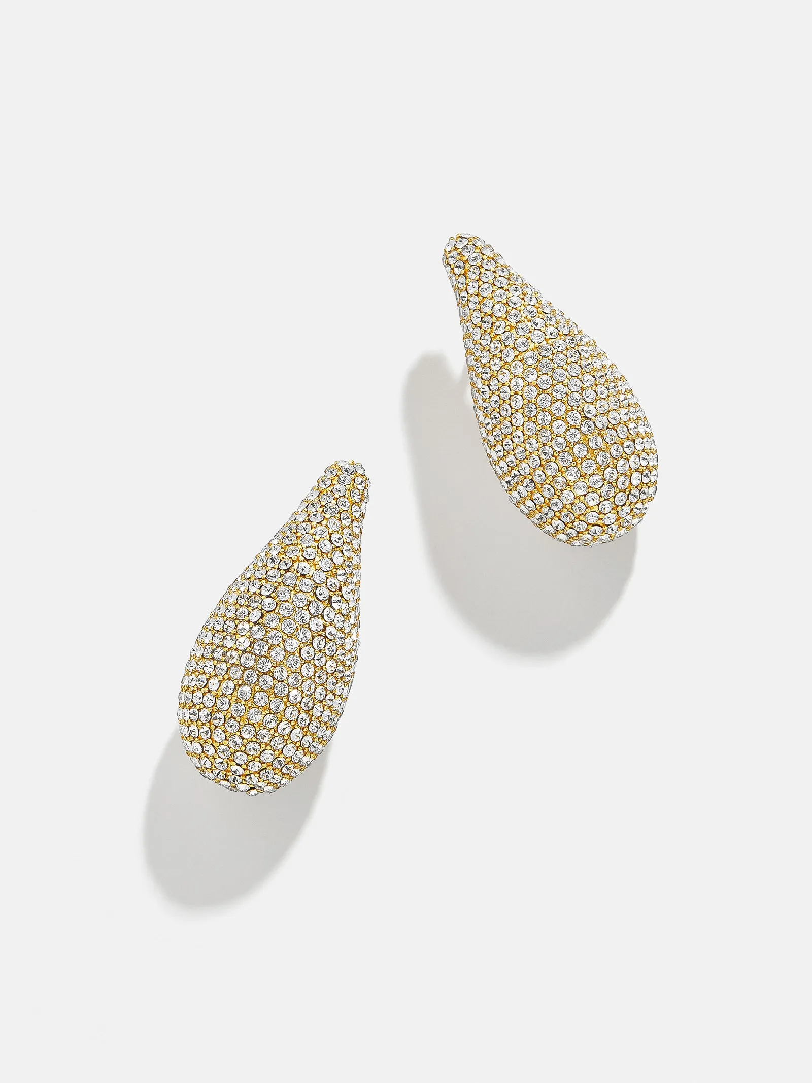 Ella Earrings - Gold Plated Pavé sold by BaubleBar