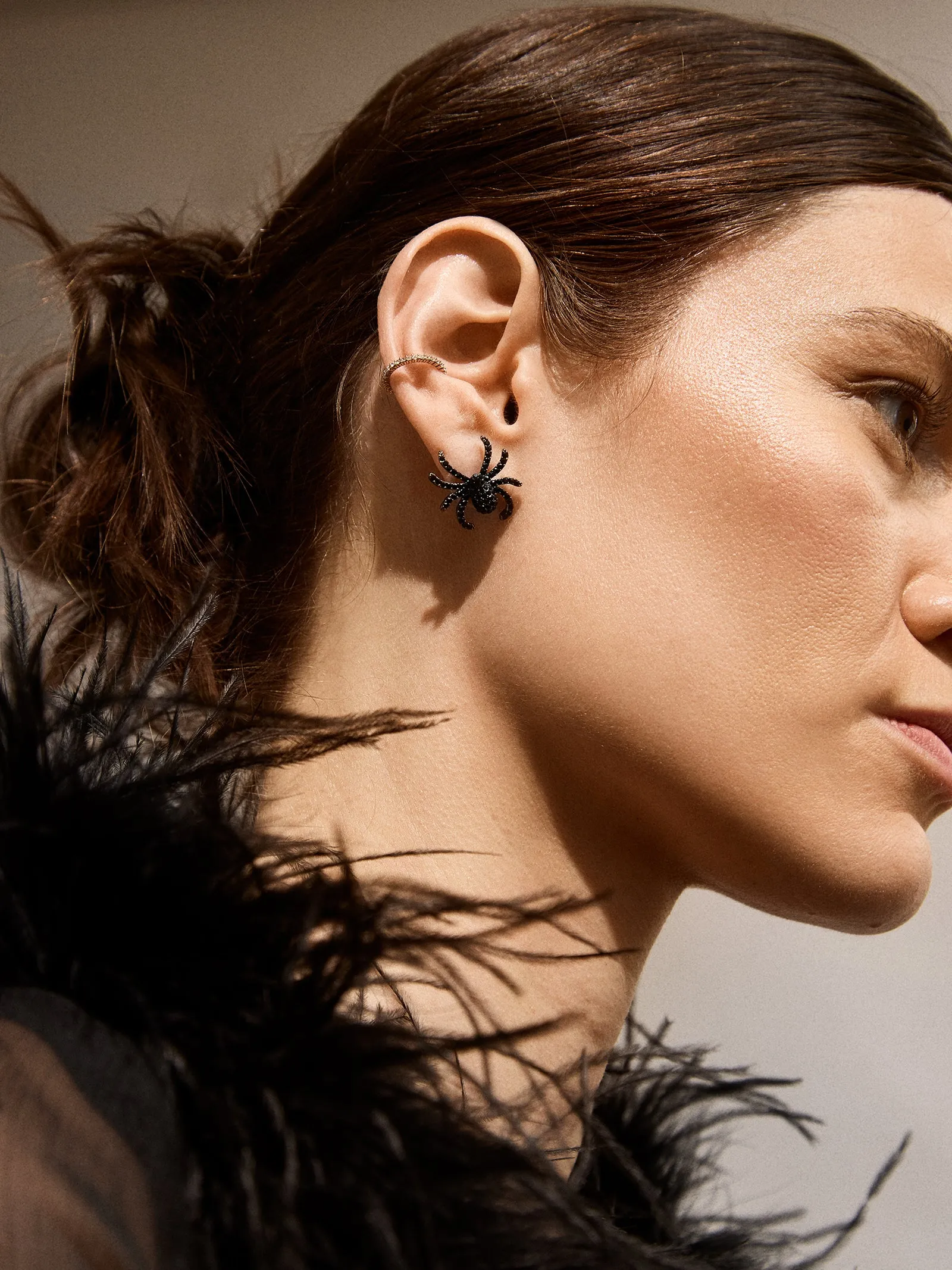 Creepin' It Real Earrings - Black sold by BaubleBar product image thumbnail 2