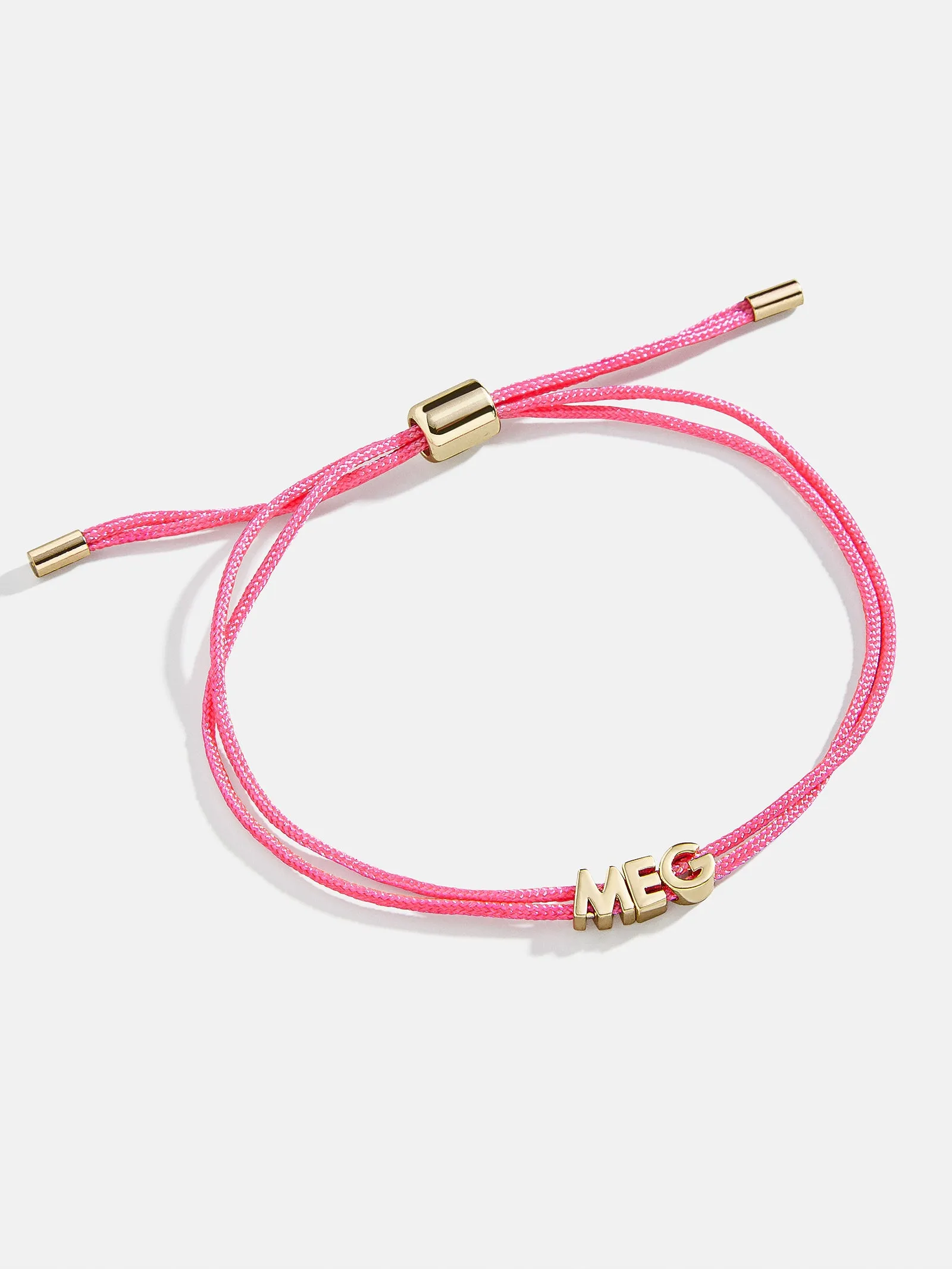 Custom Cord Bracelet - Neon Pink sold by BaubleBar product image thumbnail 2