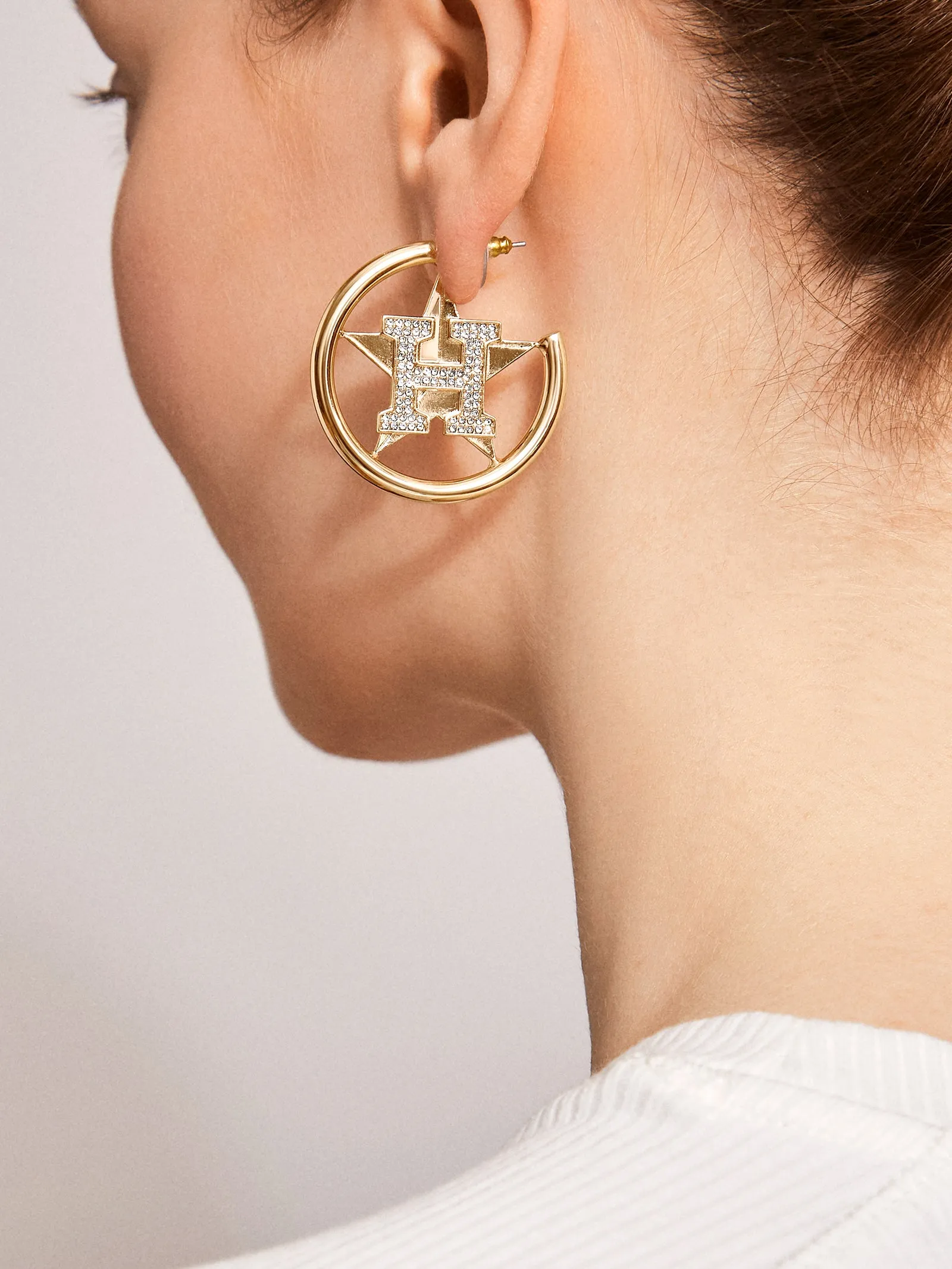 MLB Gold Logo Hoops - Houston Astros sold by BaubleBar product image thumbnail 2