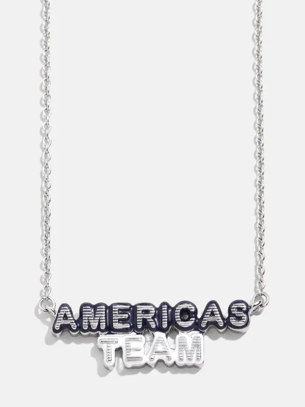 WEAR By Erin Andrews x BaubleBar Enamel Slogan Necklace - Dallas Cowboys sold by BaubleBar