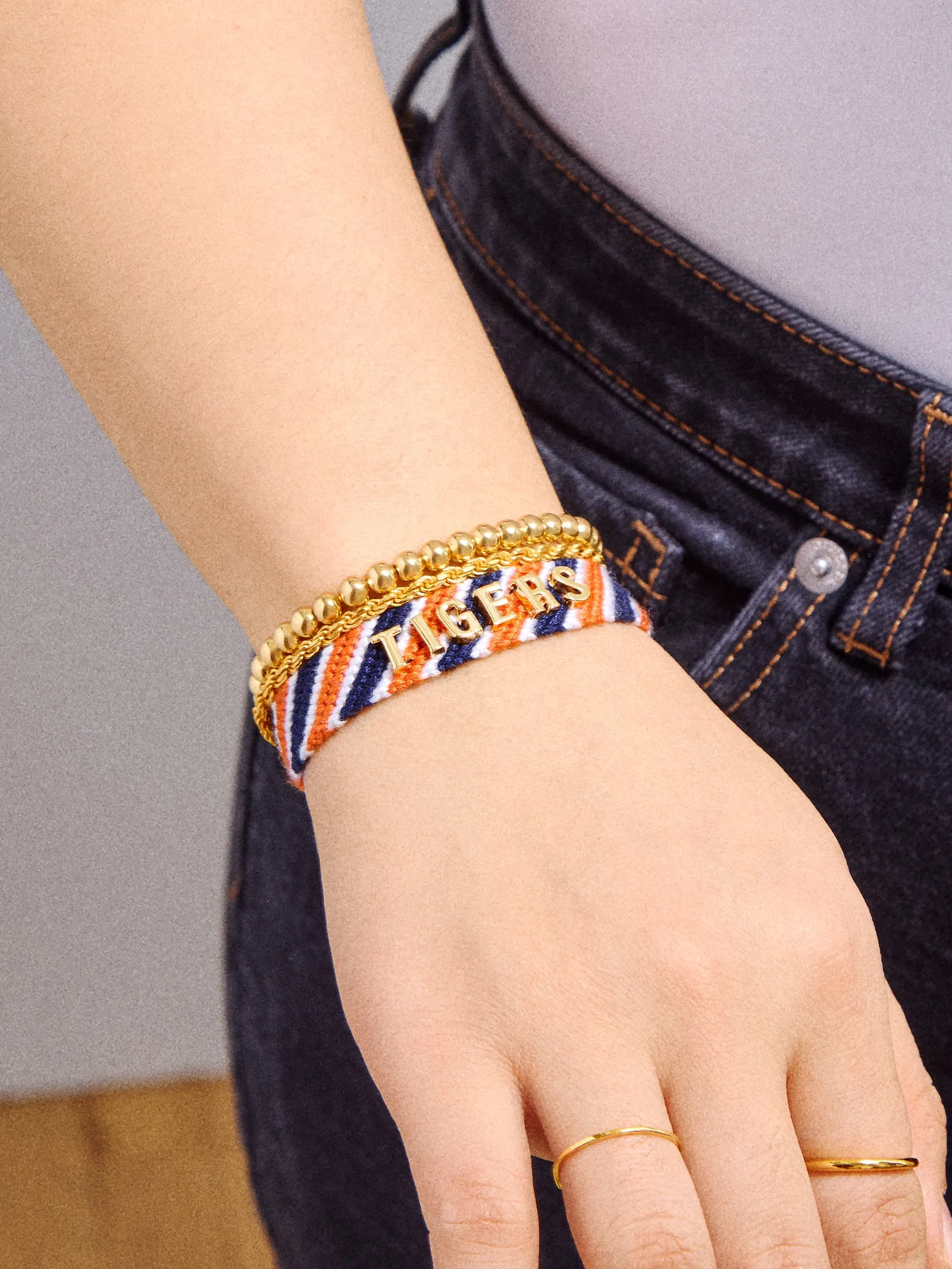 MLB Woven Friendship Bracelet - Detroit Tigers sold by BaubleBar product image thumbnail 2