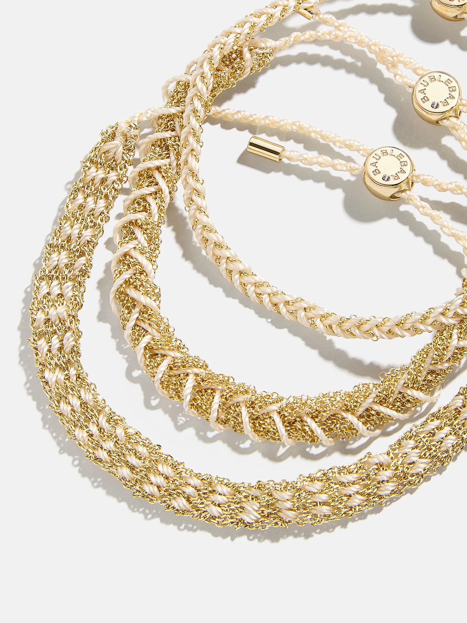 Hannah Bracelet Set - Beige sold by BaubleBar
