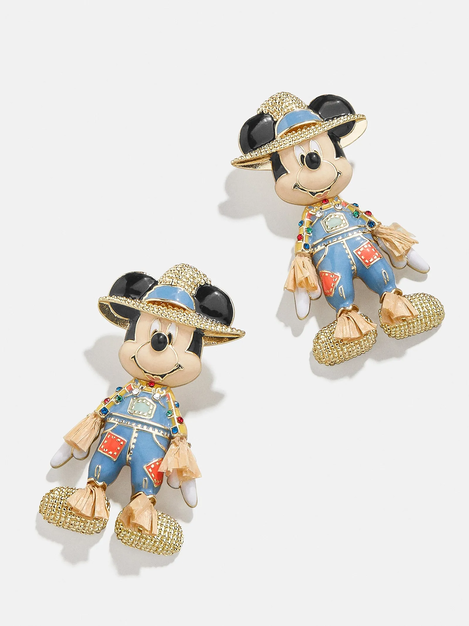 Mickey Mouse disney Scarecrow Earrings - Beige sold by BaubleBar