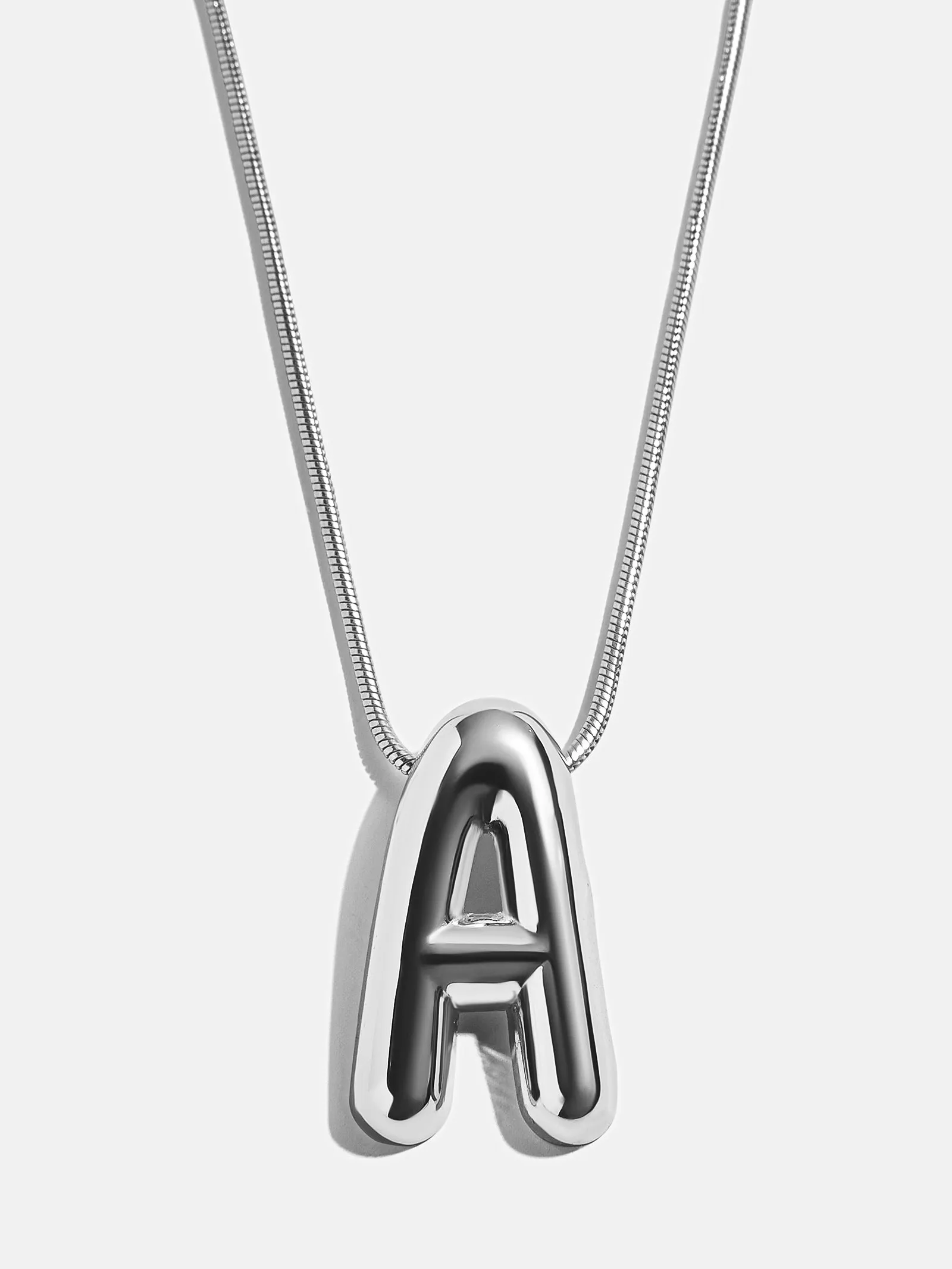 Bubble Initial Necklace - Silver sold by BaubleBar product image thumbnail 4