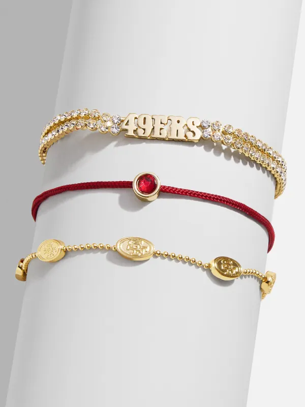 NFL Bracelet Set - San Francisco 49ers sold by BaubleBar