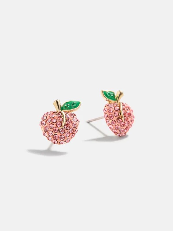 Peachy Keen Earrings - Peach Stud Earrings sold by BaubleBar