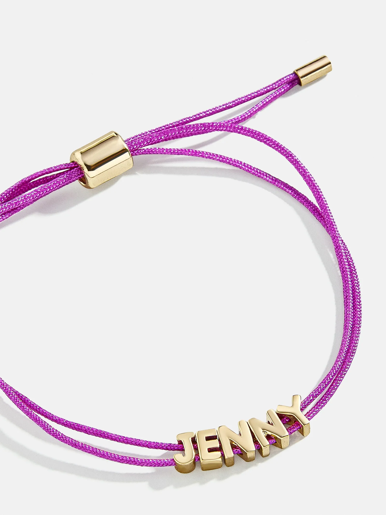 Custom Cord Bracelet - Neon Purple sold by BaubleBar