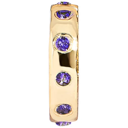 14K Gold Birthstone Charm Beads - Amethyst sold by BaubleBar
