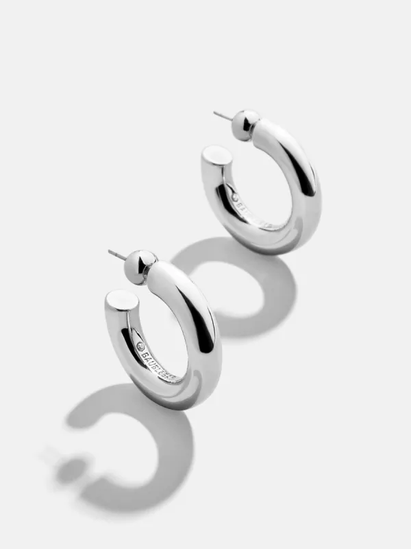 Dalilah Earrings - Silver sold by BaubleBar
