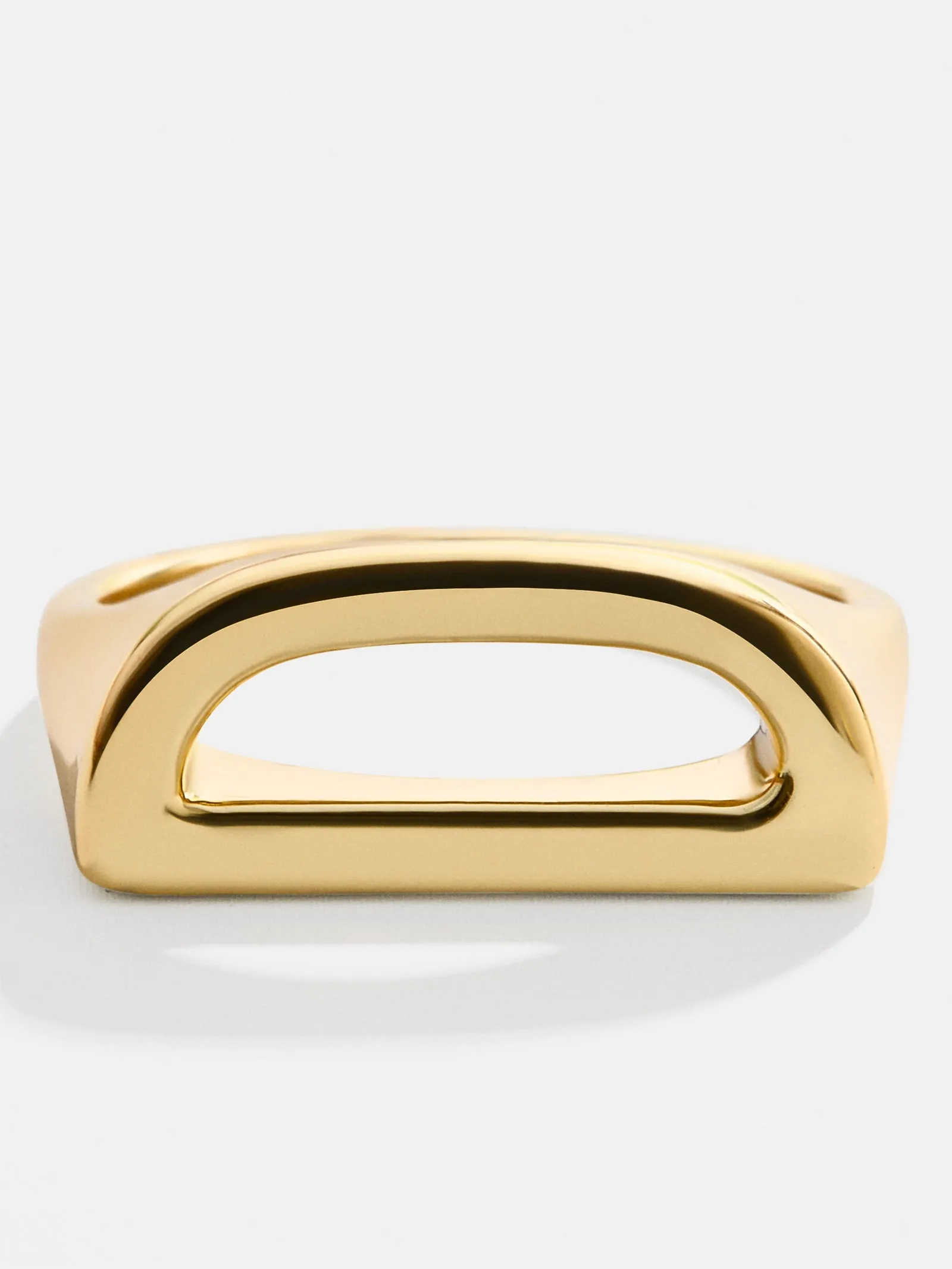 18K Gold East West Initial Ring - Gold sold by BaubleBar product image thumbnail 3