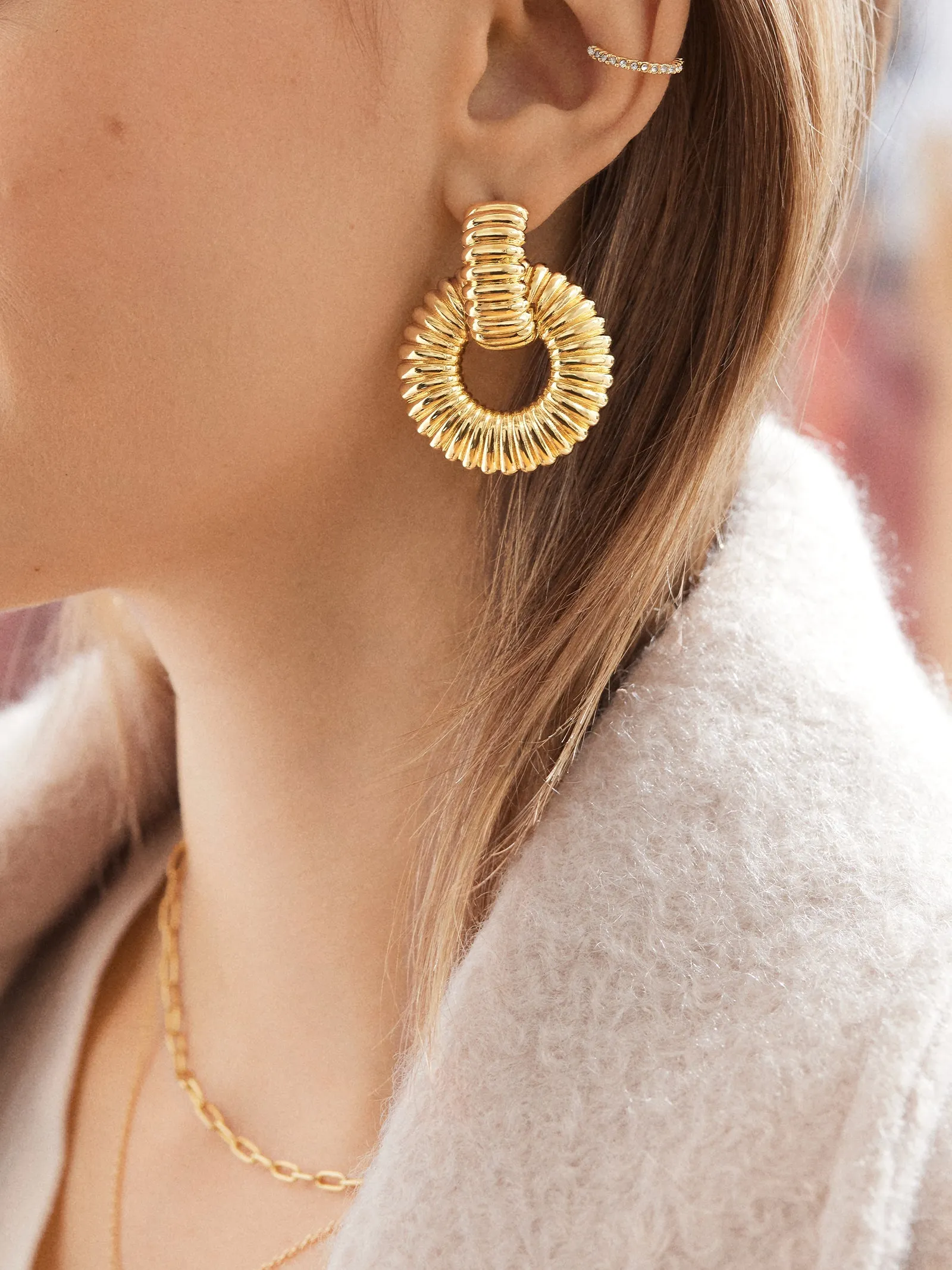 Marigold Earrings - Gold sold by BaubleBar product image thumbnail 2