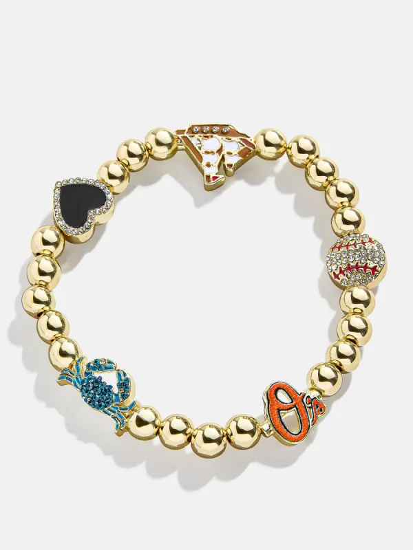 MLB Pisa Charm Bracelet - Baltimore Orioles sold by BaubleBar