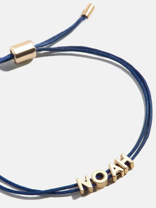 Custom Cord Bracelet - Navy sold by BaubleBar