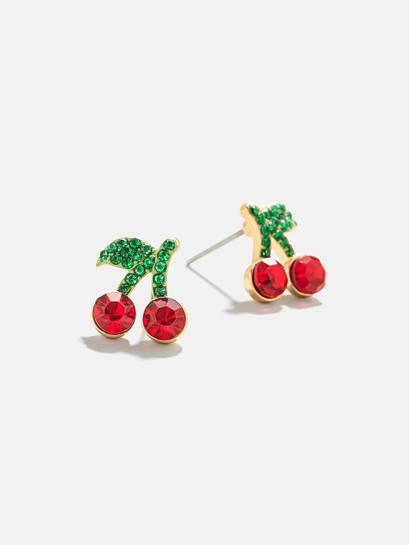 Making Me Cherry Earrings - Cherry Stud Earrings sold by BaubleBar